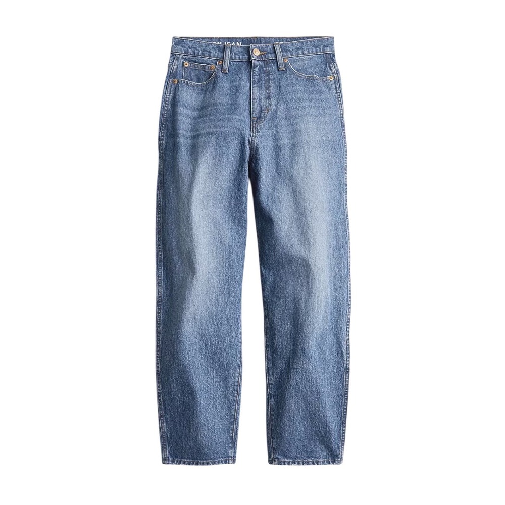 J.Crew High Rise Peggy Jean Straight Leg Classic Wash‎ Blue Denim Jeans  27 Tall